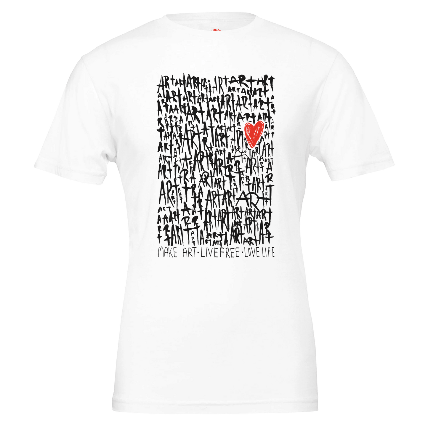 The Art - Premium Unisex Crewneck T-shirt apparel White / S