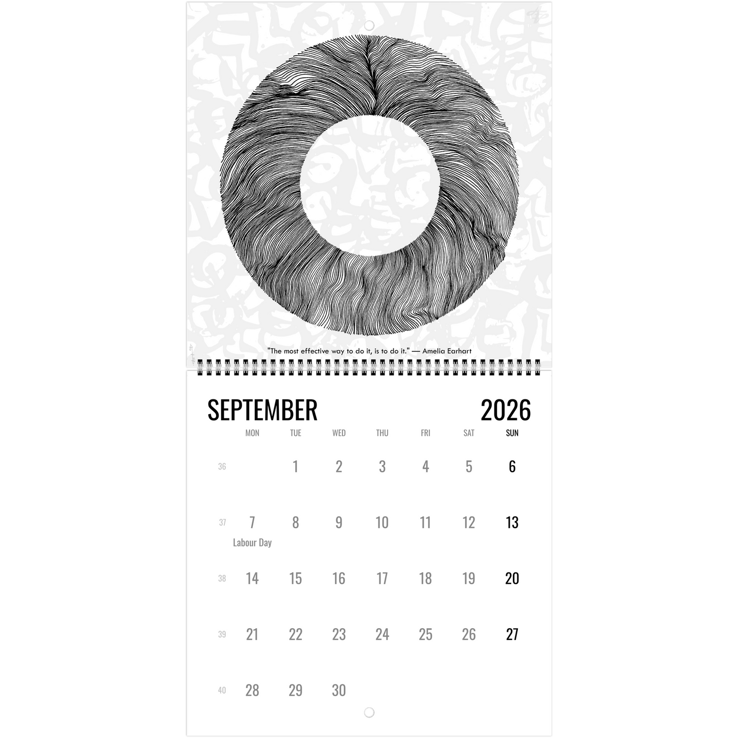 The Circle of Lines - Wall calendar 2026 Print Material