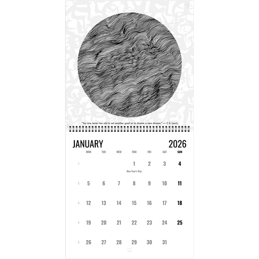 The Circle of Lines - Wall calendar 2026 Print Material