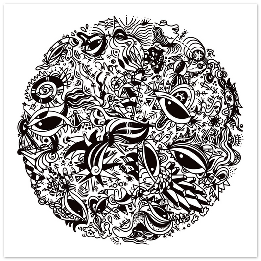 The Endless V.1 - Wall Art Print Art Prints 70x70 cm / 28x28″ / Premium Matte Paper Poster