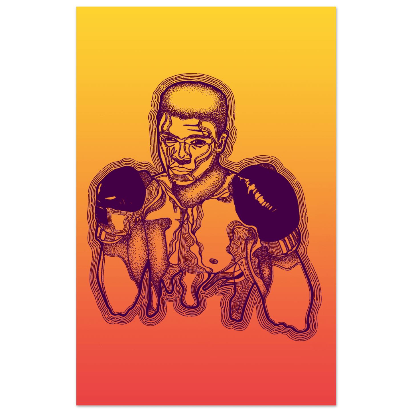 The Greatest - Ali Bomaye Illustration Print Print Material 28x43  cm / XL (11x17″) / Premium Matte Paper Poster