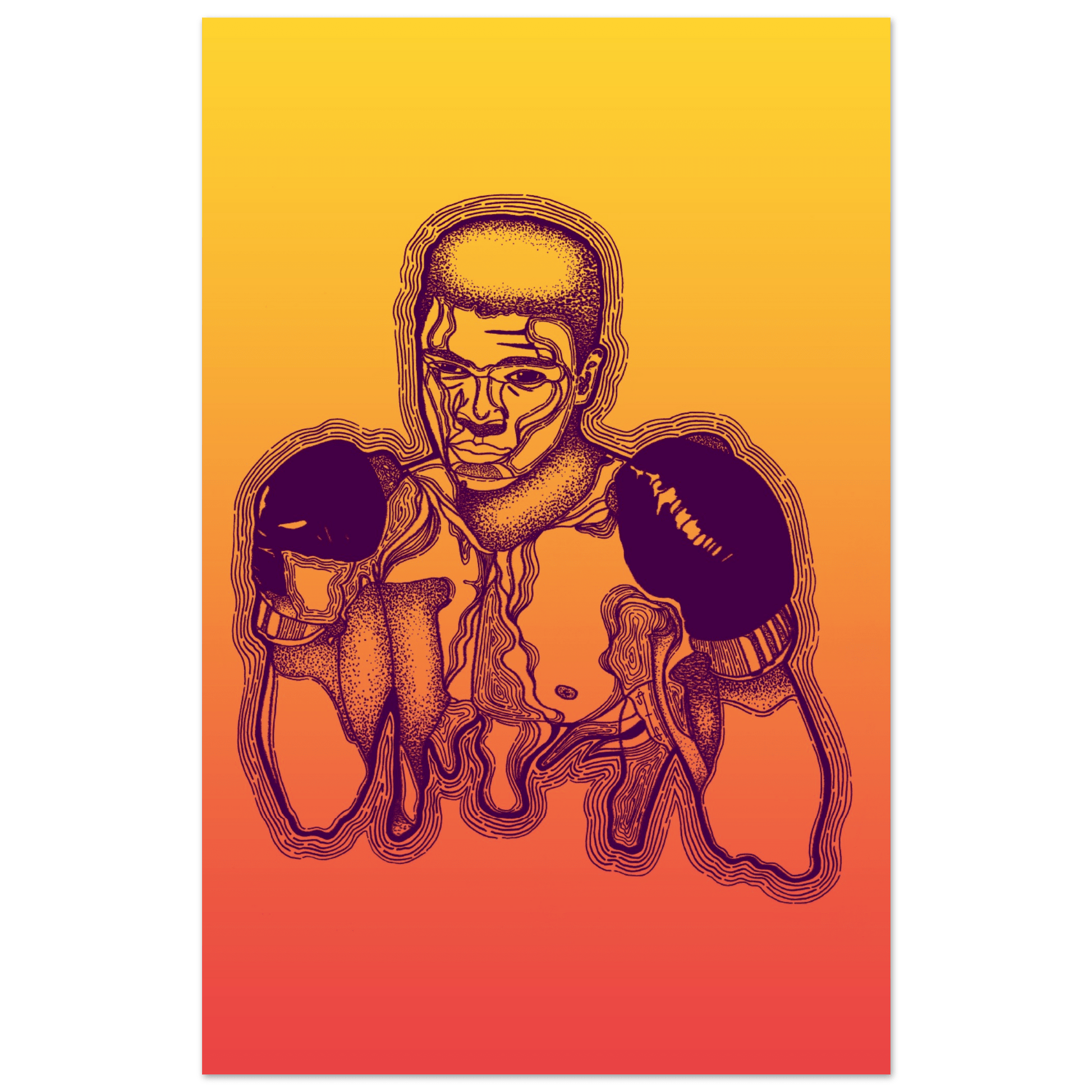 The Greatest - Ali Bomaye Illustration Print Print Material 28x43  cm / XL (11x17″) / Premium Matte Paper Poster