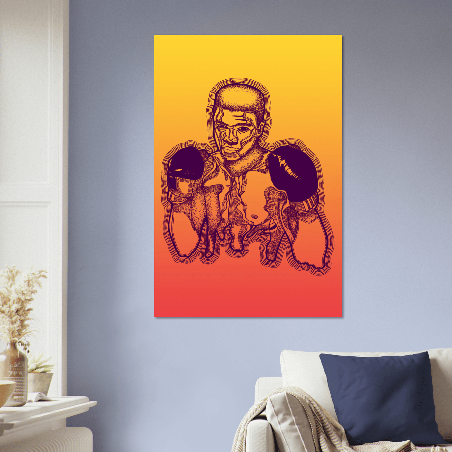 The Greatest - Ali Bomaye Illustration Print Print Material