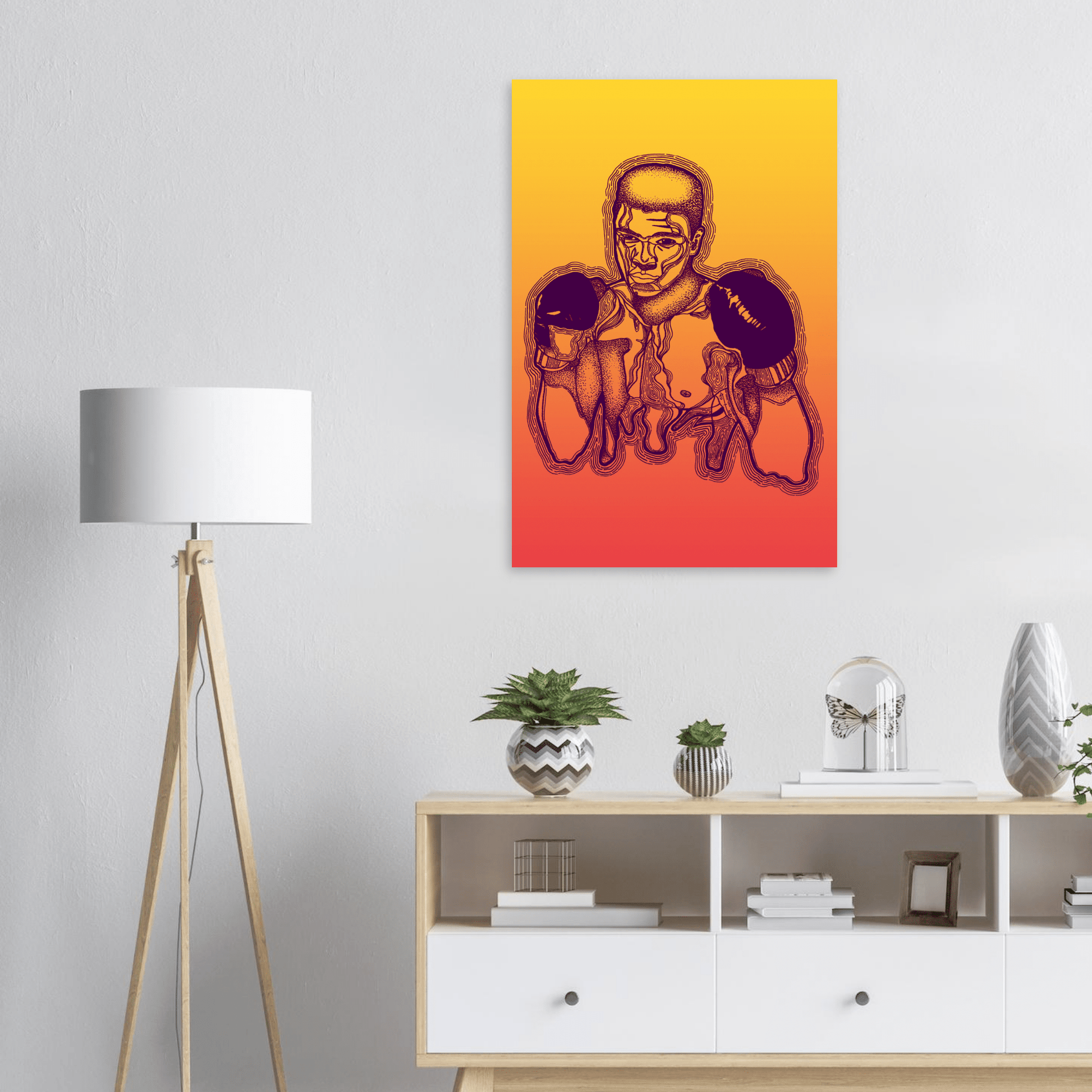 The Greatest - Ali Bomaye Illustration Print Print Material