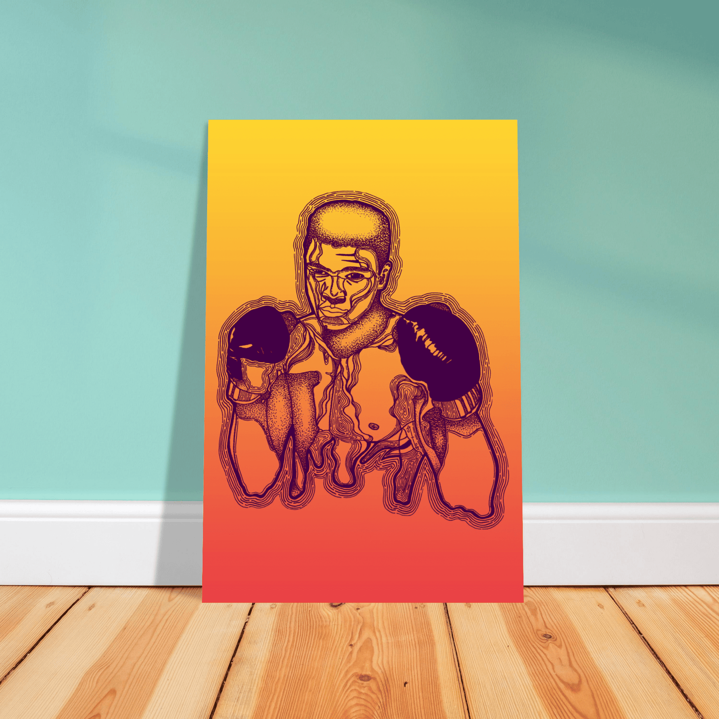 The Greatest - Ali Bomaye Illustration Print Print Material