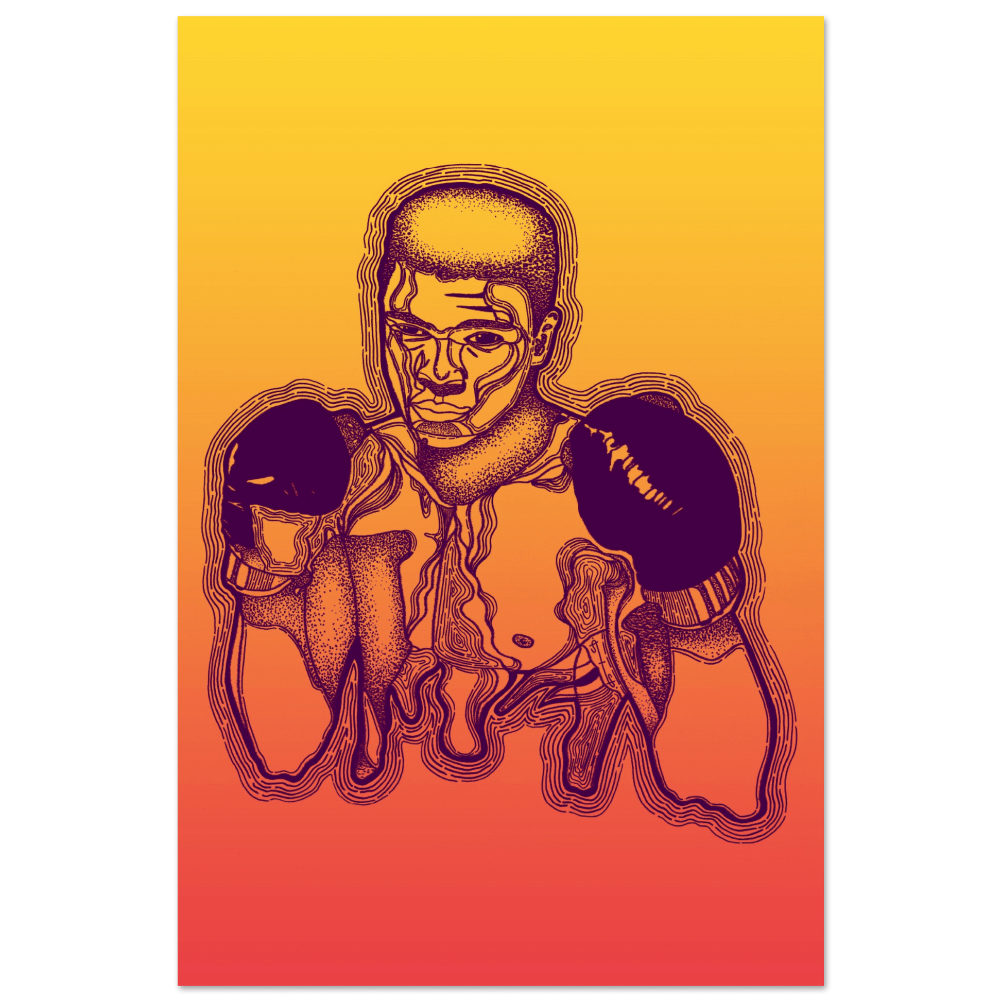 The Greatest - Ali Bomaye Illustration Print Print Material