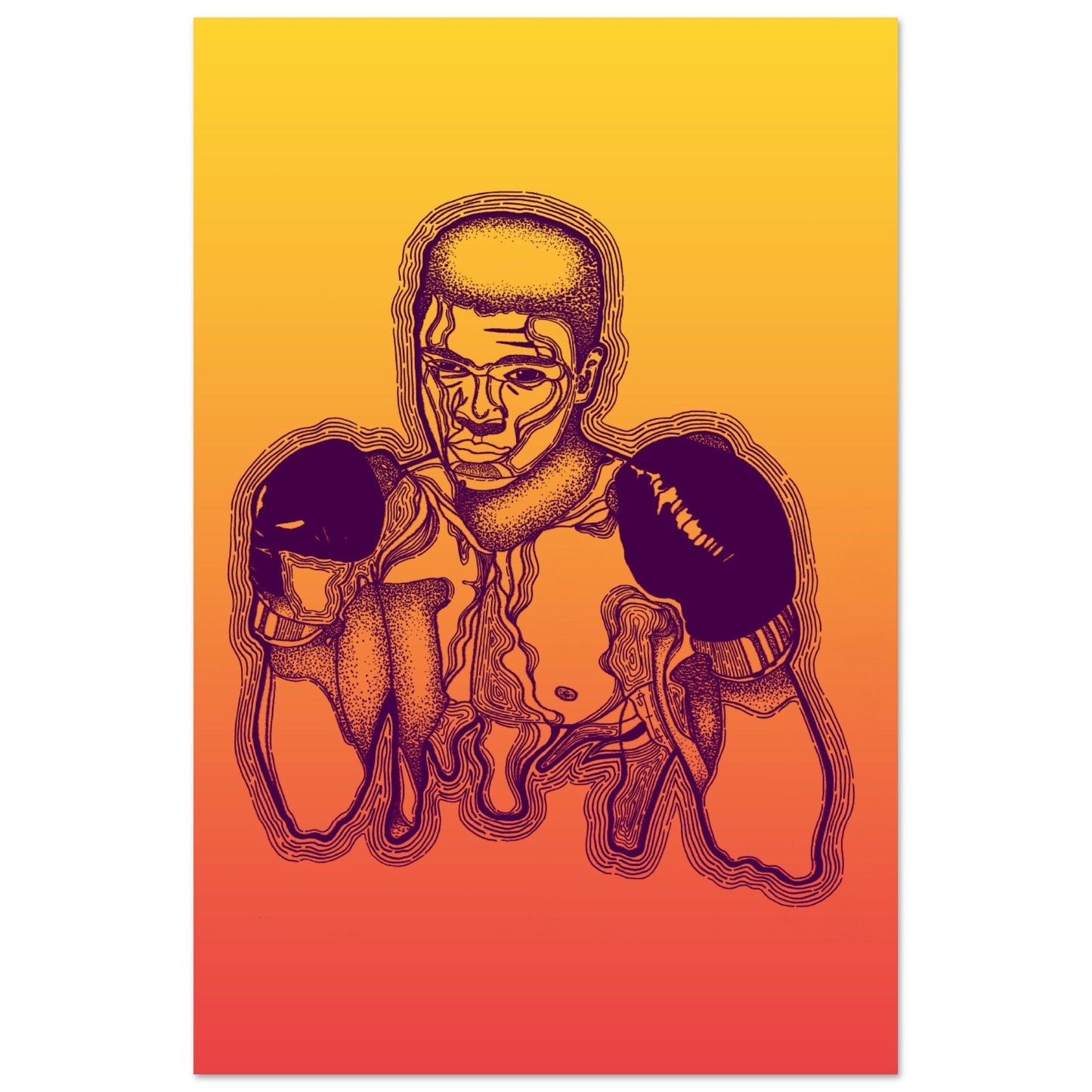 The Greatest - Ali Bomaye Illustration Print Print Material 60x90 cm / 24x36″ / Premium Semi-Glossy Paper Poster