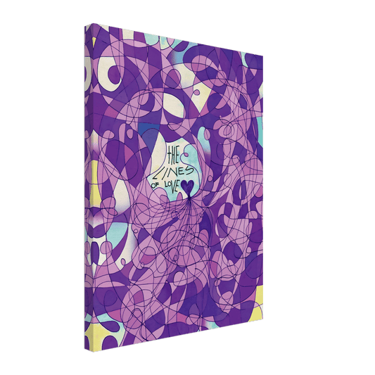 The Lines of Love (Color Edition) - Wall art print Art Prints 45x60 cm / 18x24″ / Canvas