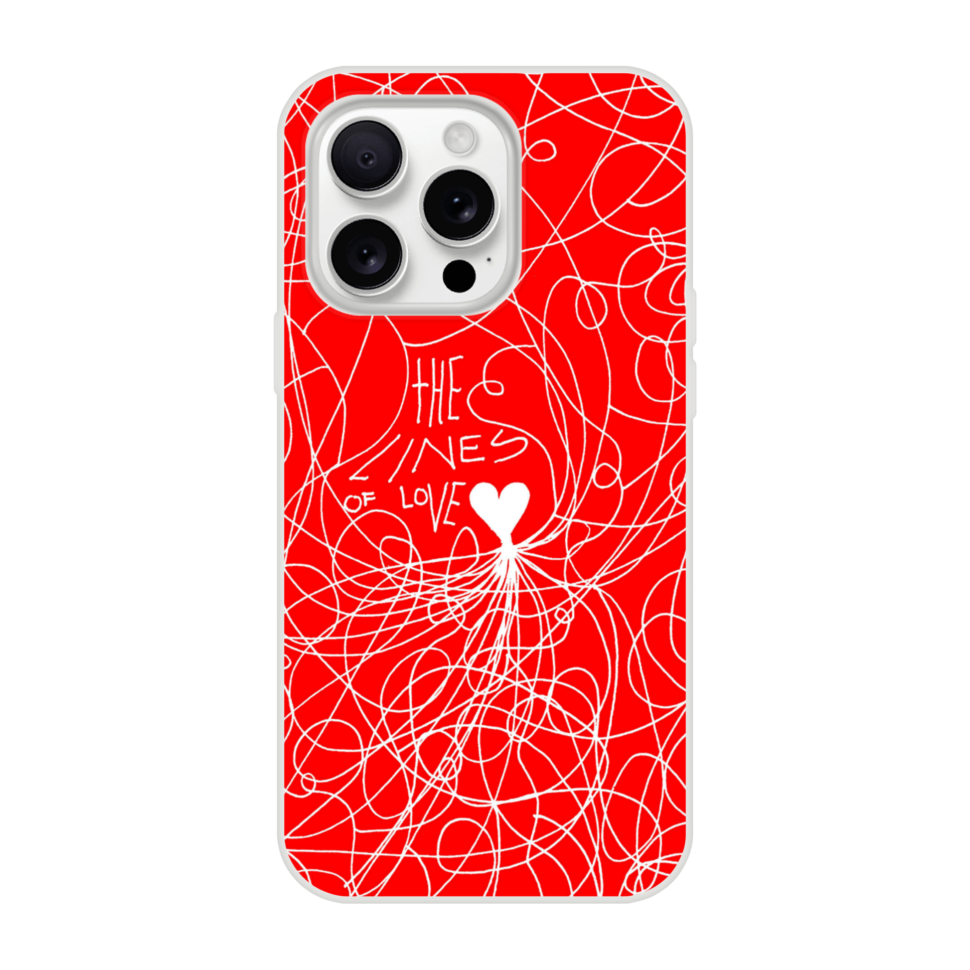 The Lines of Love (Red Edition) - Flexi iPhone Case Phone case iPhone 16 Pro Max
