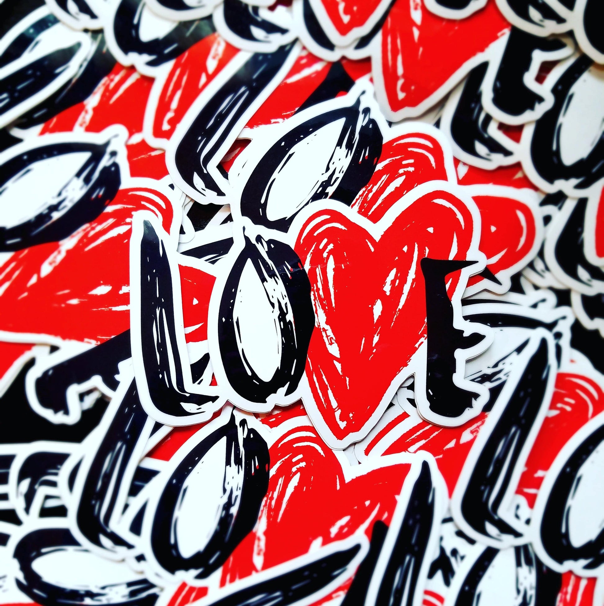 The Love - abstract typography Sticker Pack Stickers