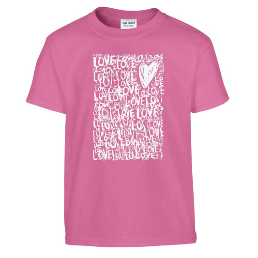 The Love - Classic Kids Crewneck T-shirt apparel Azalea / S
