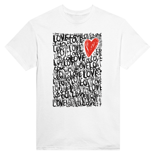 The Love - Heavyweight Unisex Crewneck T-shirt apparel White / S