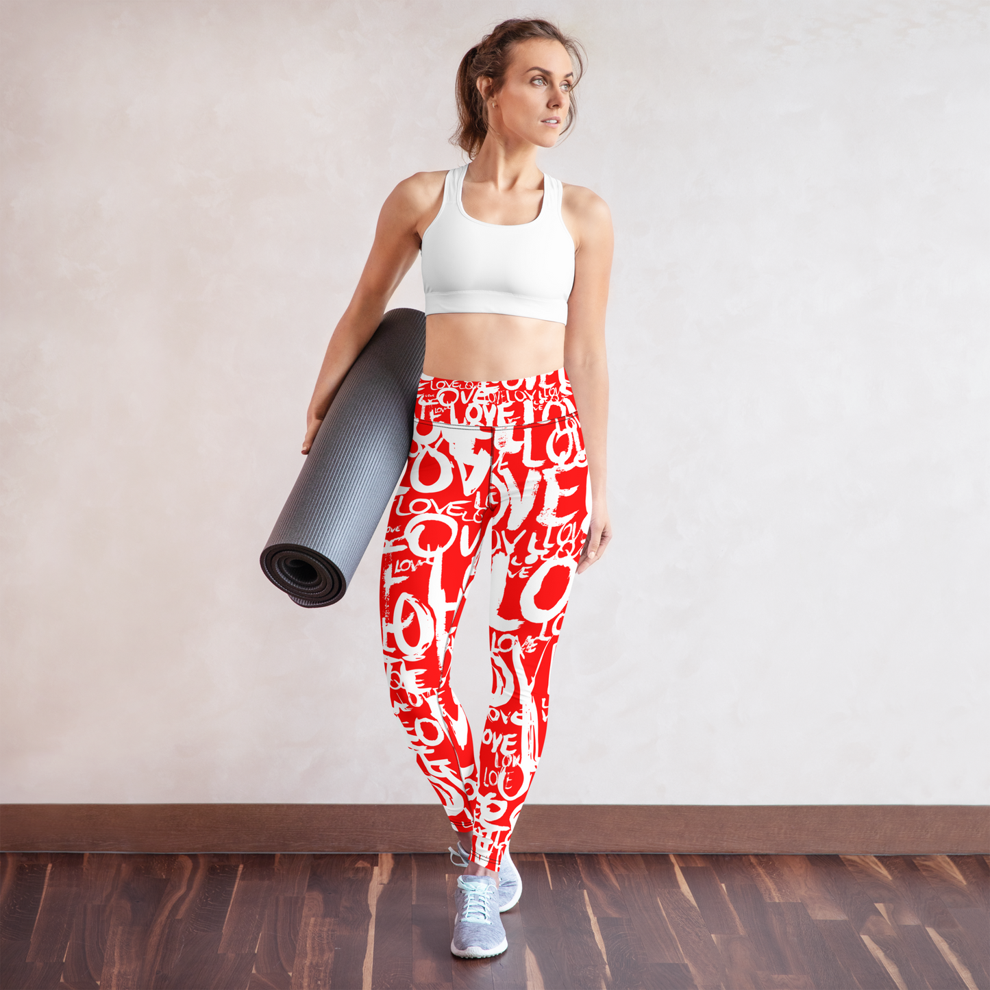 The Love in Red - Yoga Leggings Yoga Leggings