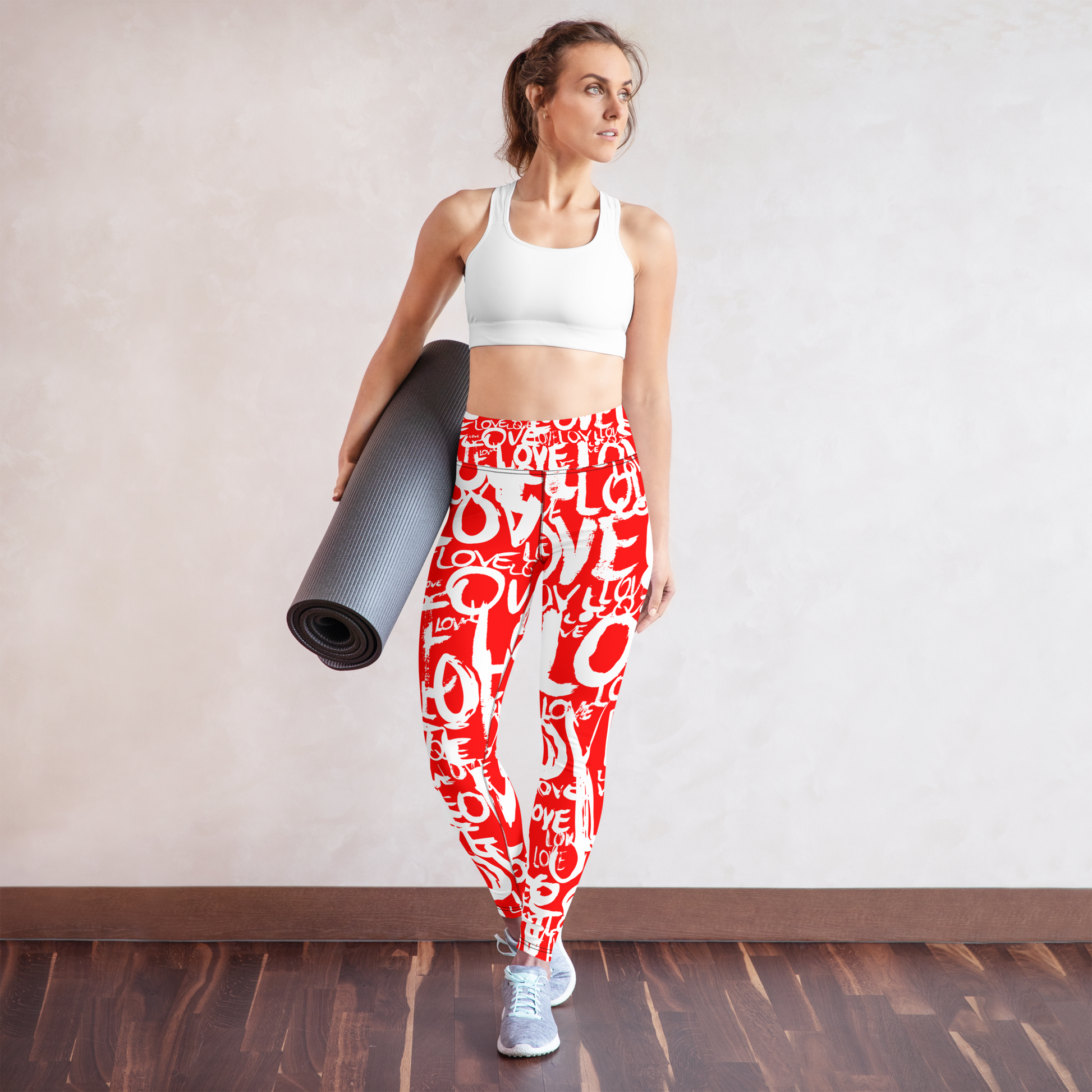 The Love in Red - Yoga Leggings Yoga Leggings