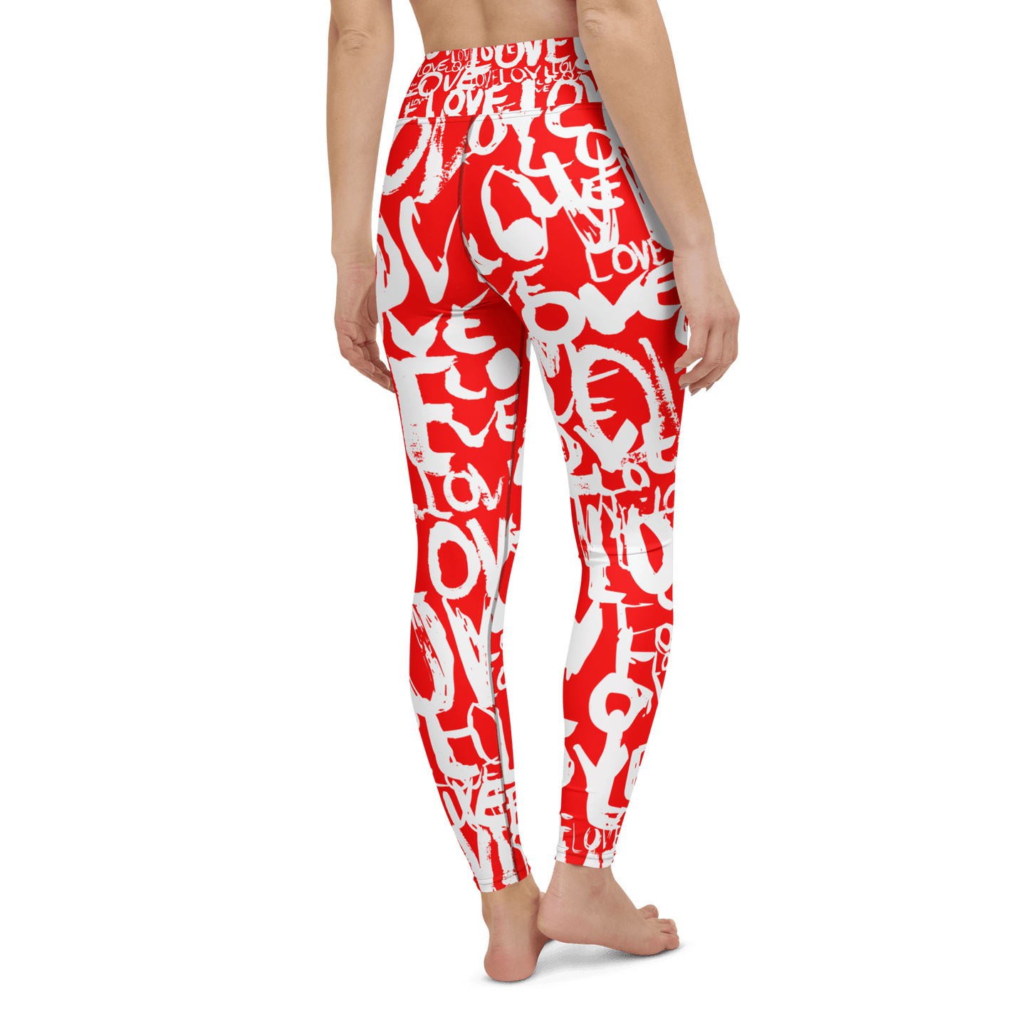 The Love in Red - Yoga Leggings Yoga Leggings