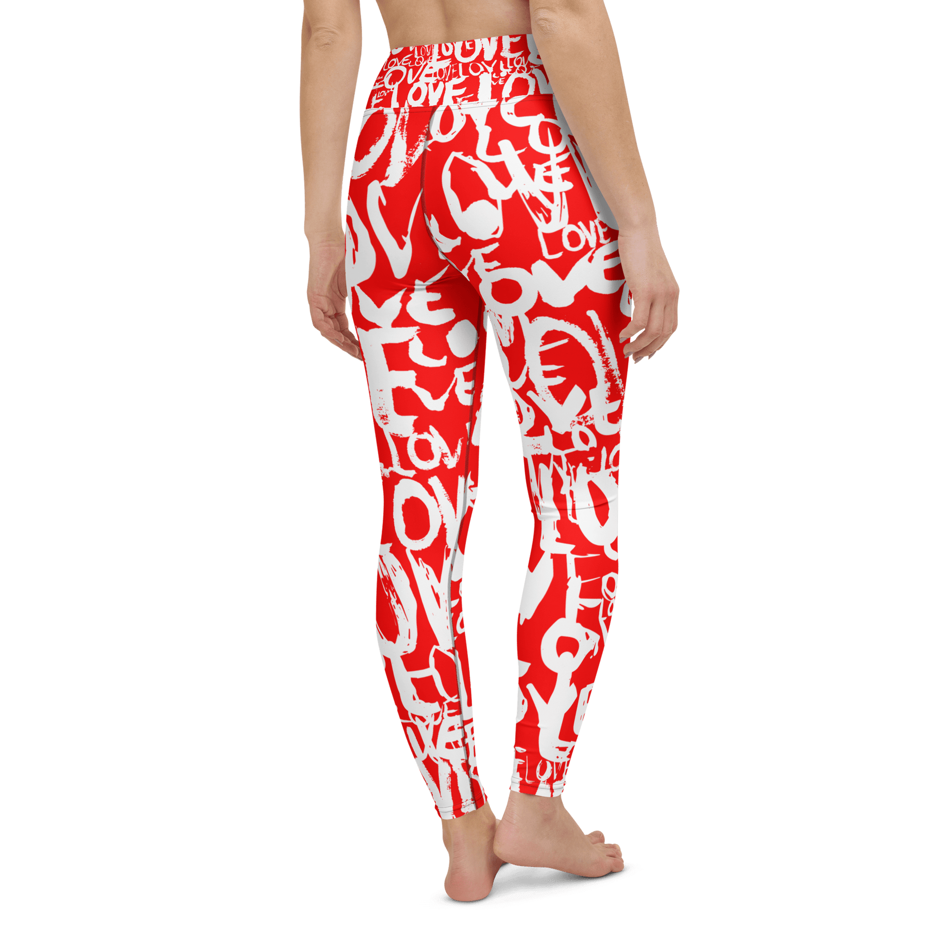 The Love in Red - Yoga Leggings Yoga Leggings
