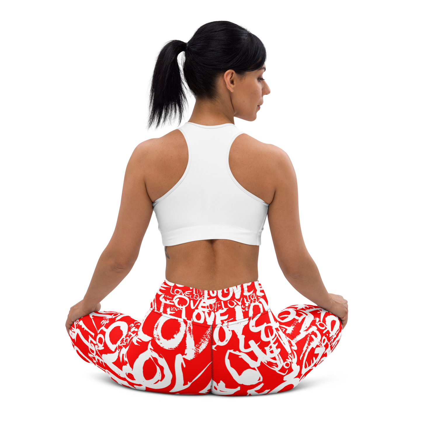 The Love in Red - Yoga Leggings Yoga Leggings