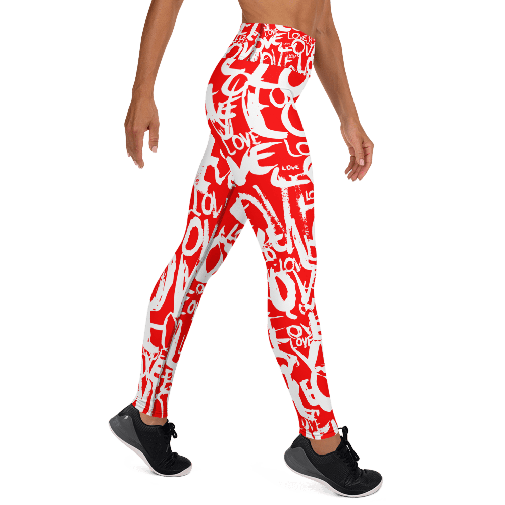 The Love in Red - Yoga Leggings Yoga Leggings