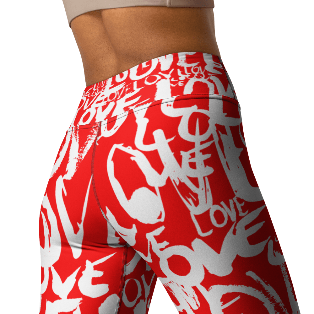 The Love in Red - Yoga Leggings Yoga Leggings
