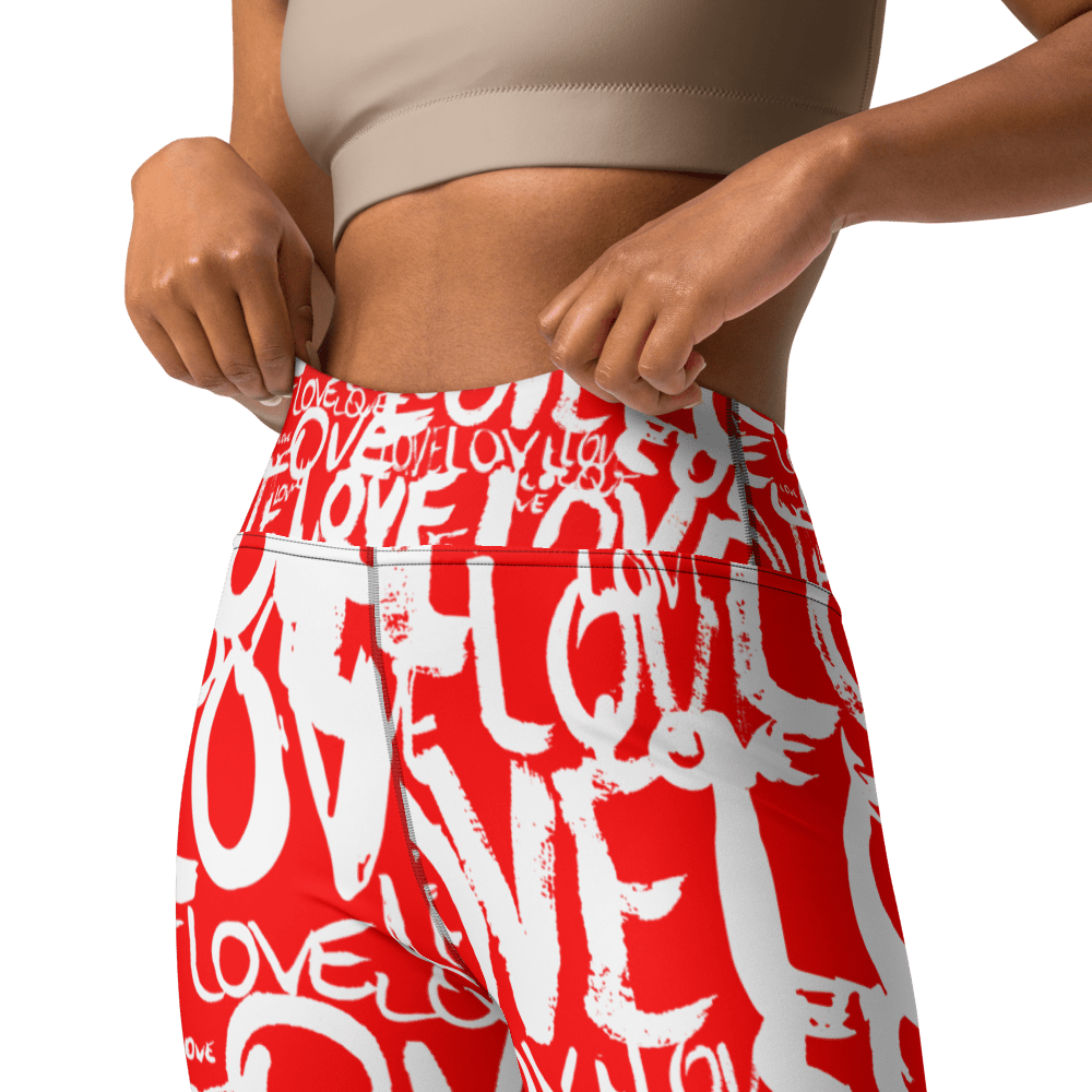 The Love in Red - Yoga Leggings Yoga Leggings