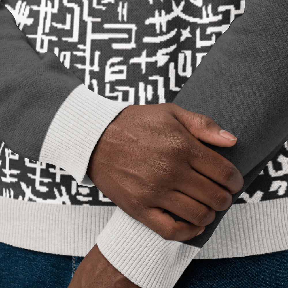 The Love Maze - Knitted crew neck sweater apparel