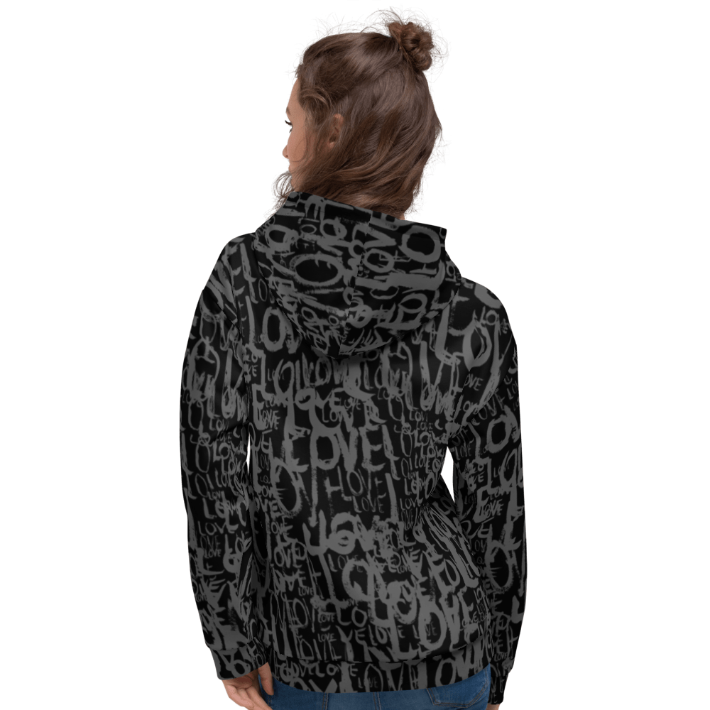 The Love Minimal - Unisex All-Over Print Hoodie apparel
