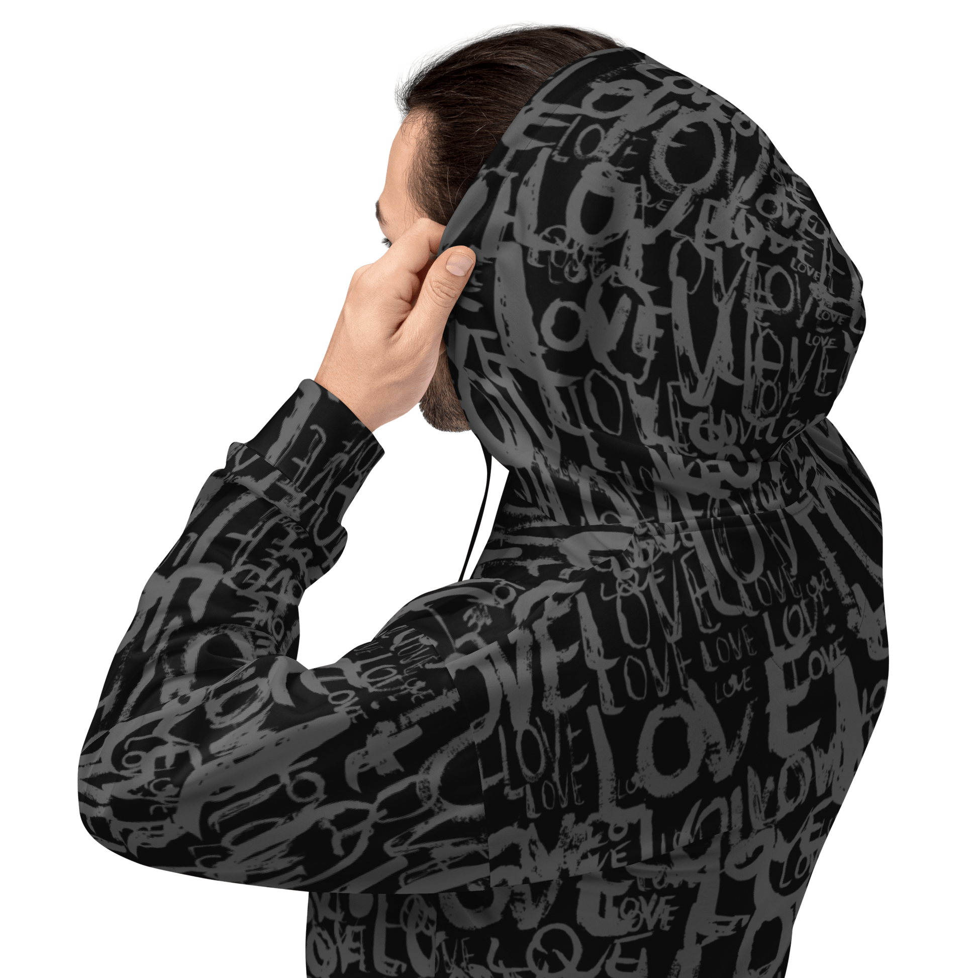 The Love Minimal - Unisex All-Over Print Hoodie apparel