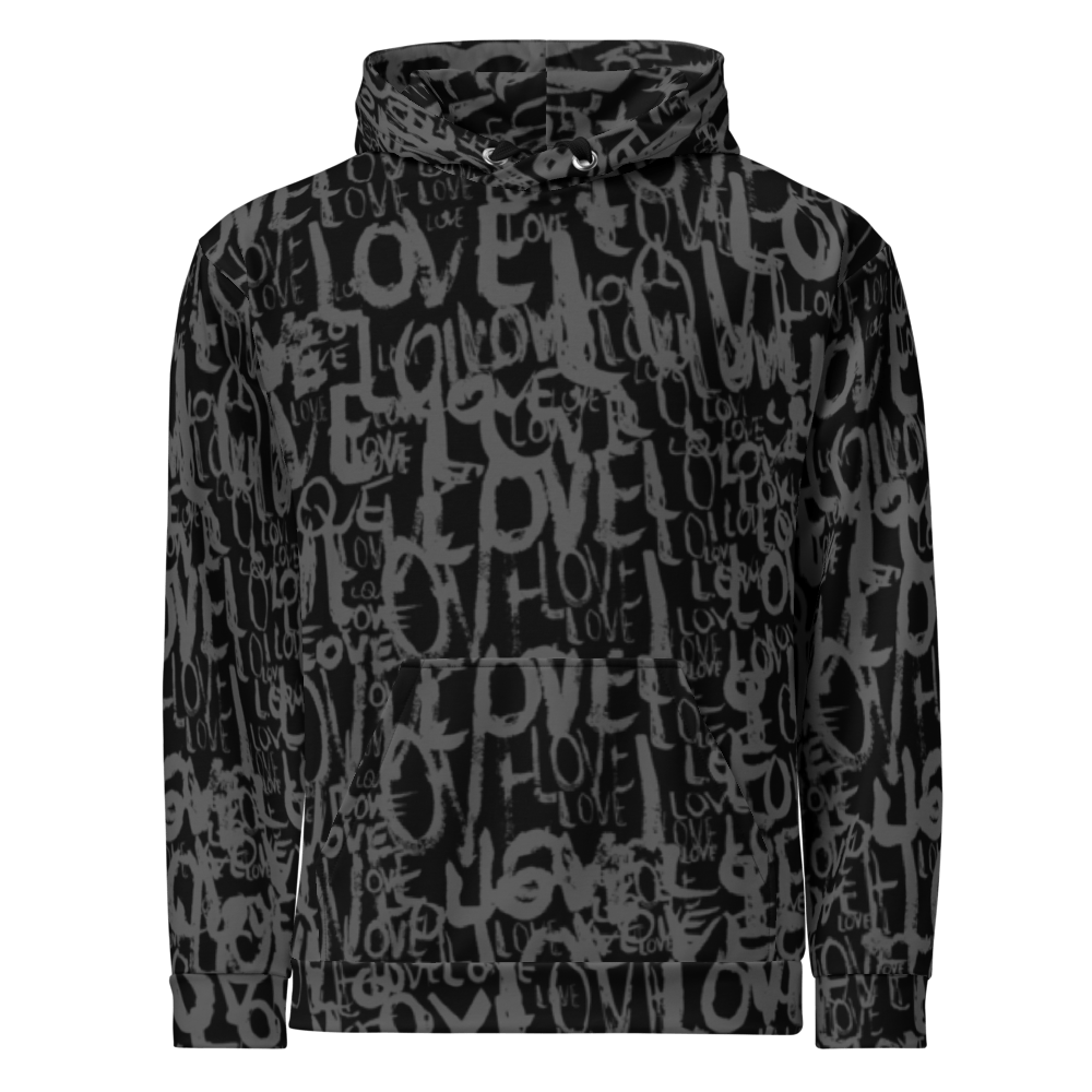 The Love Minimal - Unisex All-Over Print Hoodie apparel
