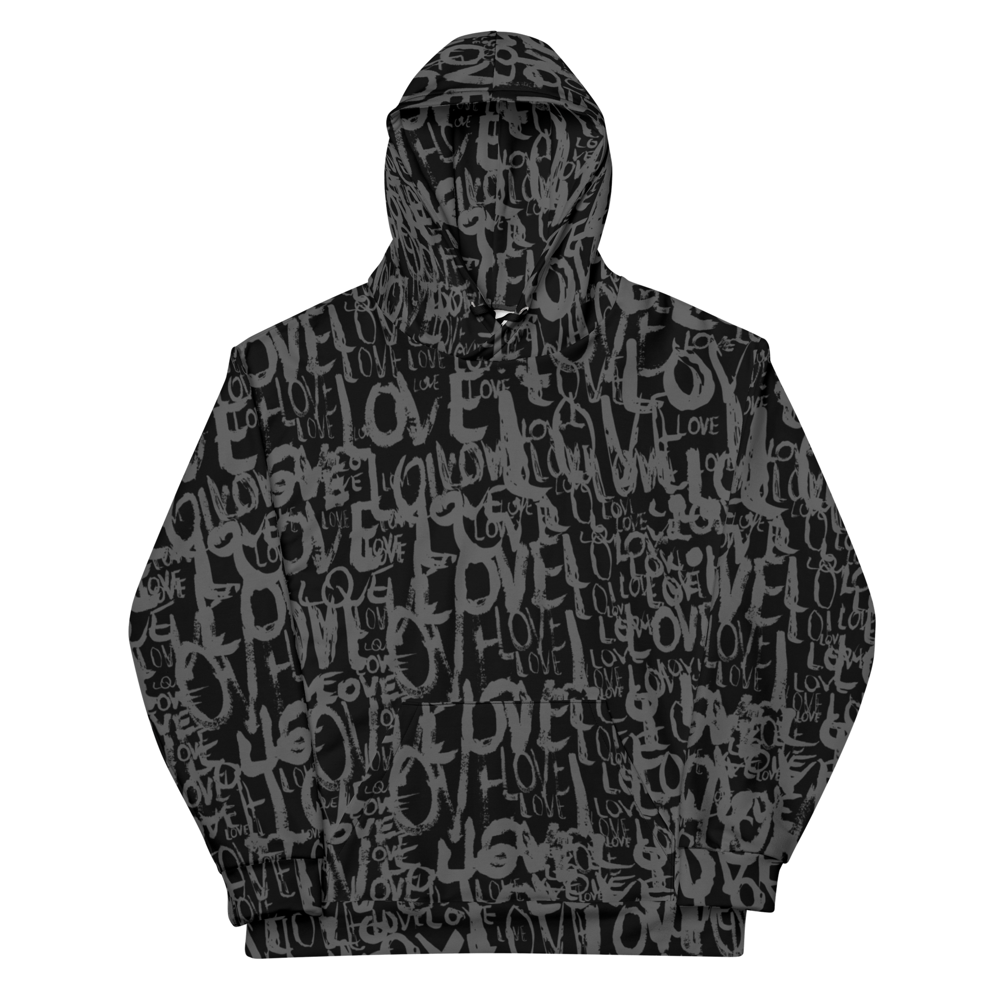The Love Minimal - Unisex All-Over Print Hoodie apparel