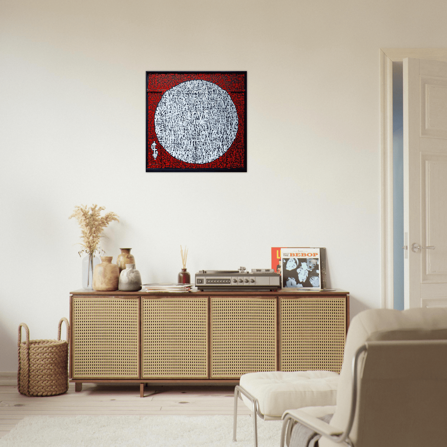 The Love Mural - Abstract typography Photo Art print Print Material