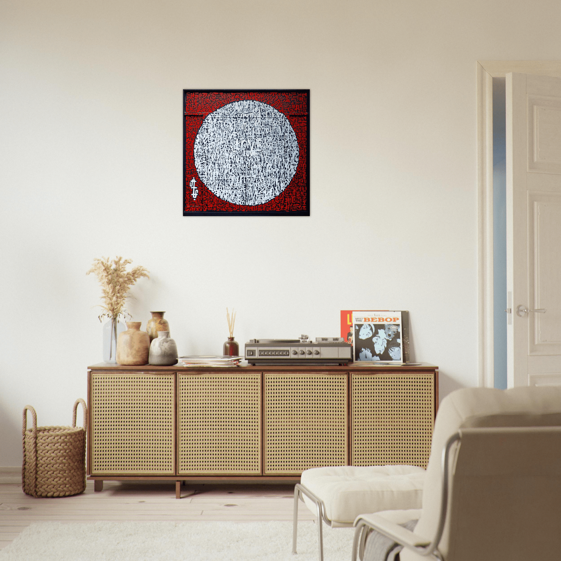 The Love Mural - Abstract typography Photo Art print Print Material