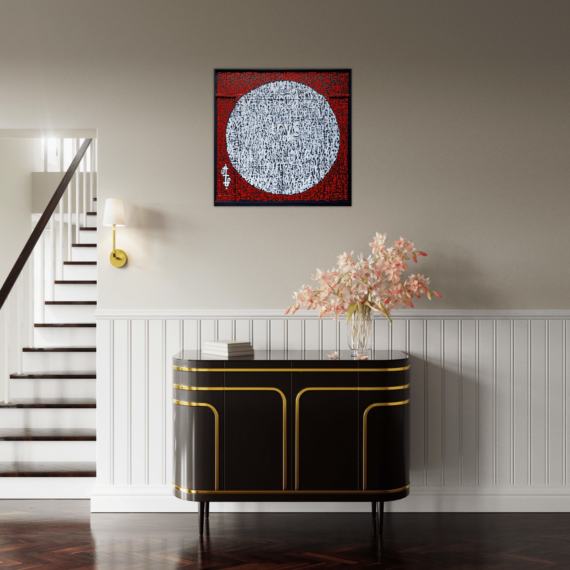 The Love Mural - Abstract typography Photo Art print Print Material