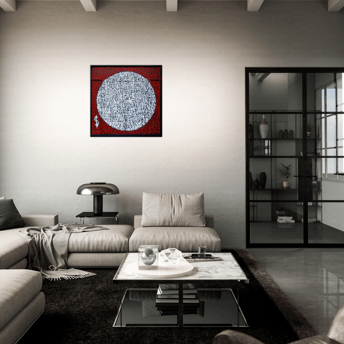 The Love Mural - Abstract typography Photo Art print Print Material