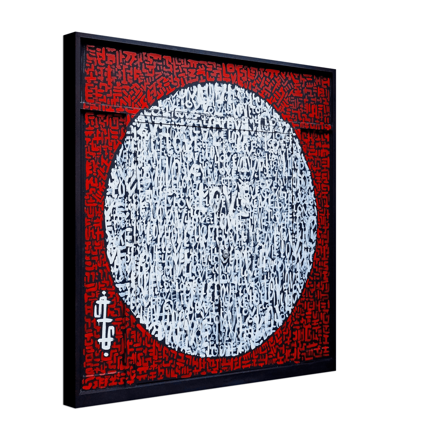 The Love Mural - Abstract typography Photo Art print Print Material 50x50 cm / 20x20″ / Canvas