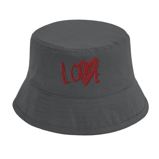 The Love - Organic Cotton Bucket Hat apparel Graphite Grey / L-XL