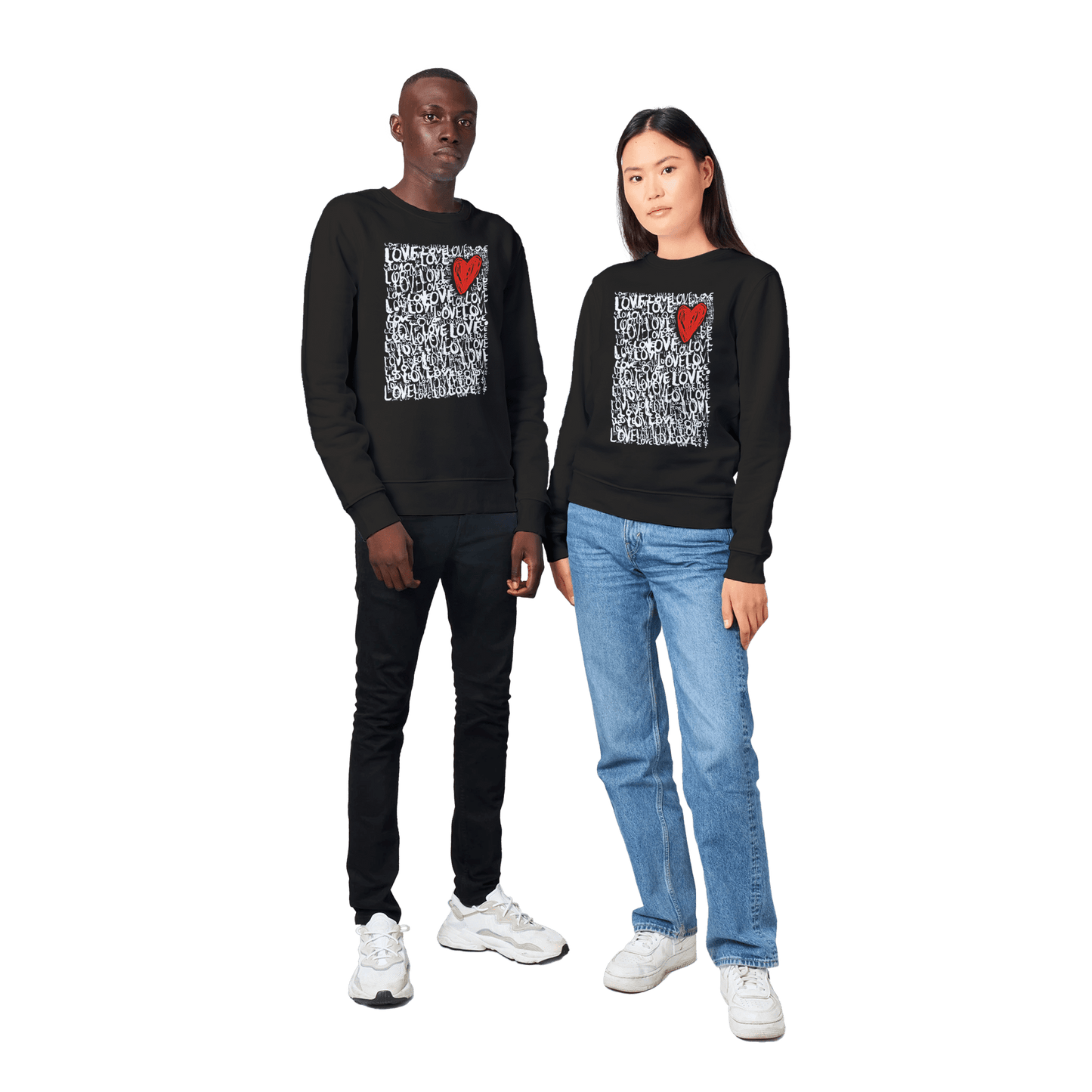 The Love - Organic Unisex Crewneck Sweatshirt apparel