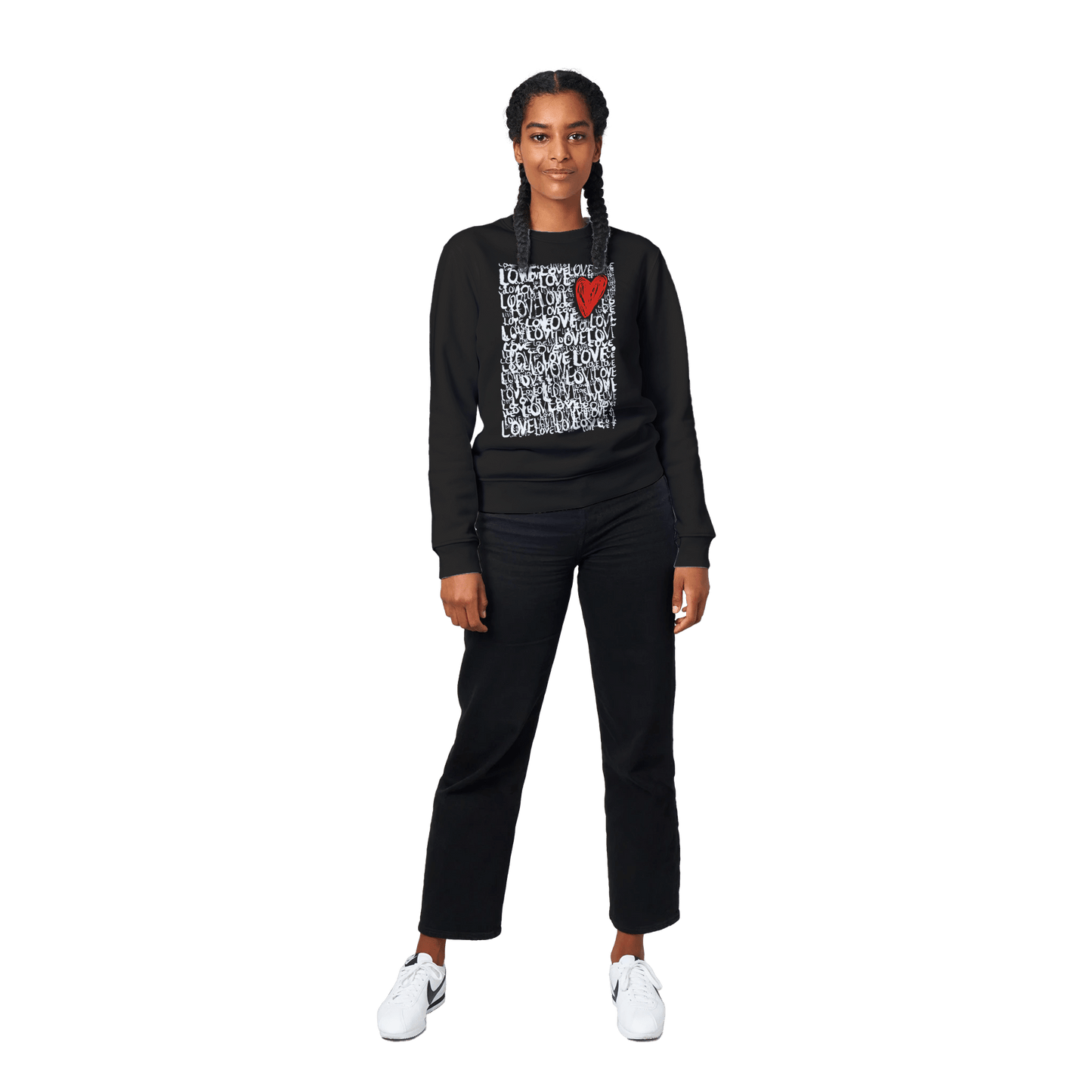 The Love - Organic Unisex Crewneck Sweatshirt apparel