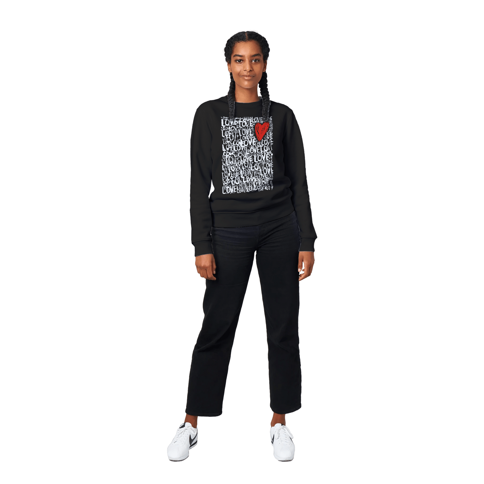 The Love - Organic Unisex Crewneck Sweatshirt apparel