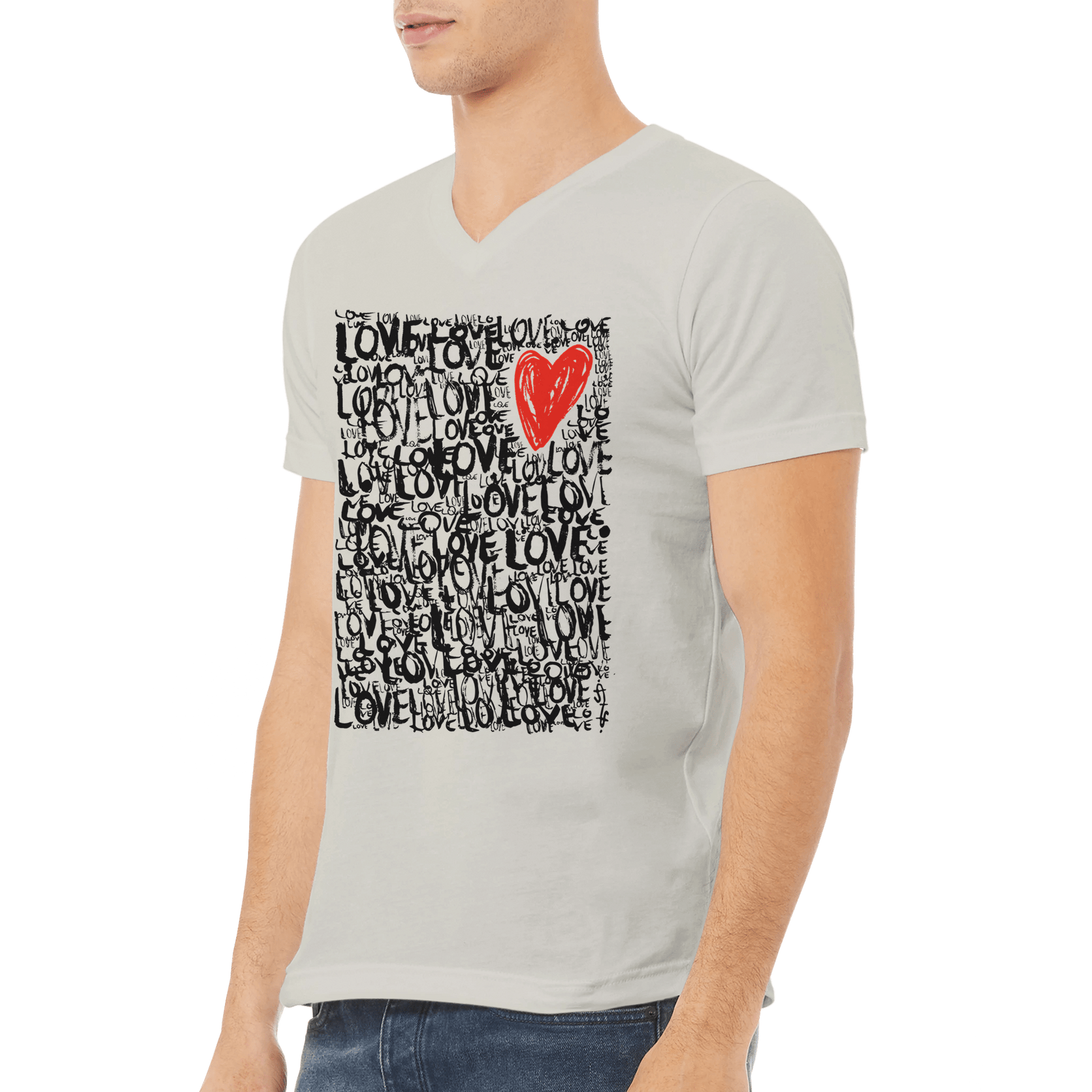 The Love - Premium Unisex V-Neck T-shirt apparel