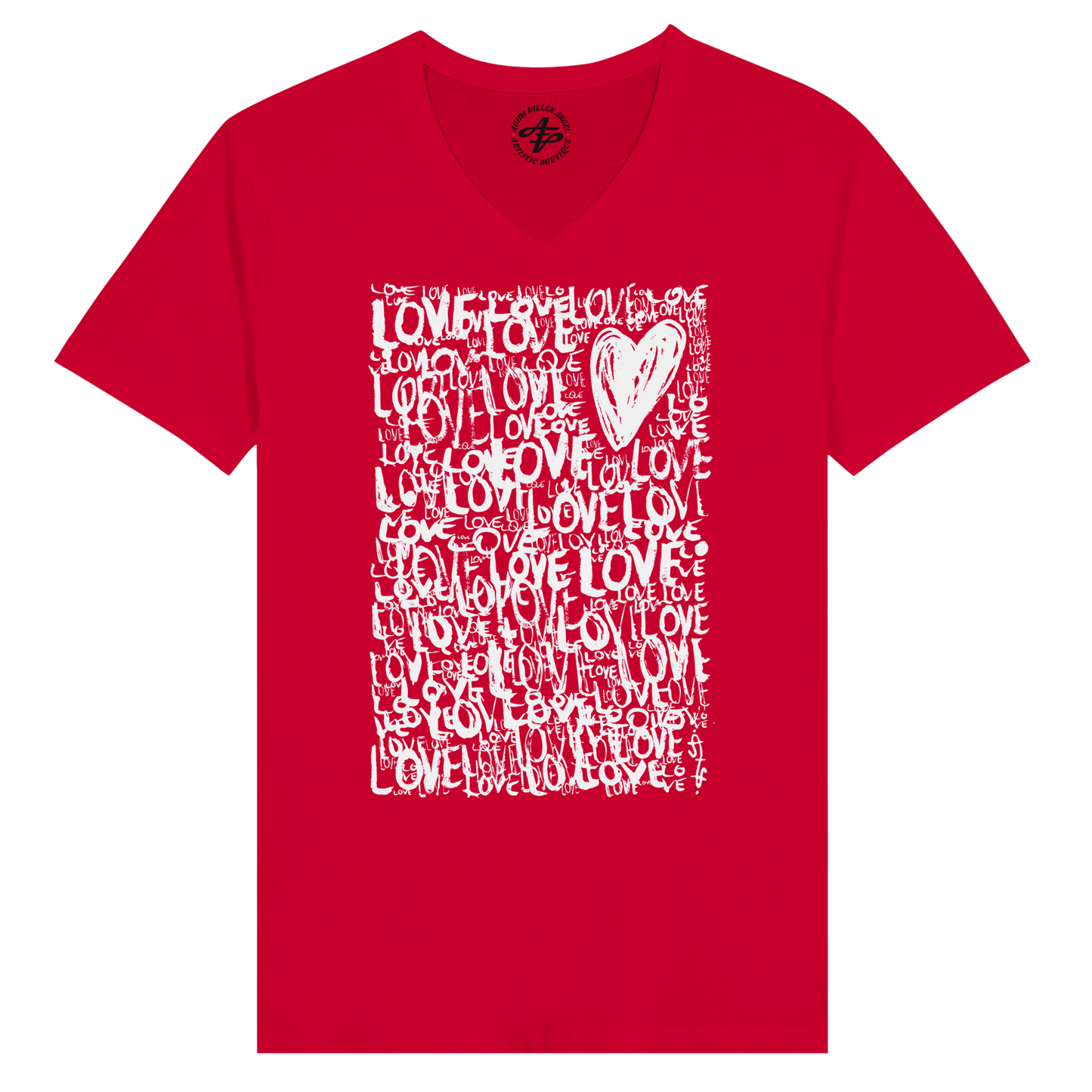 The Love - Premium Unisex V-Neck T-shirt apparel Red / S