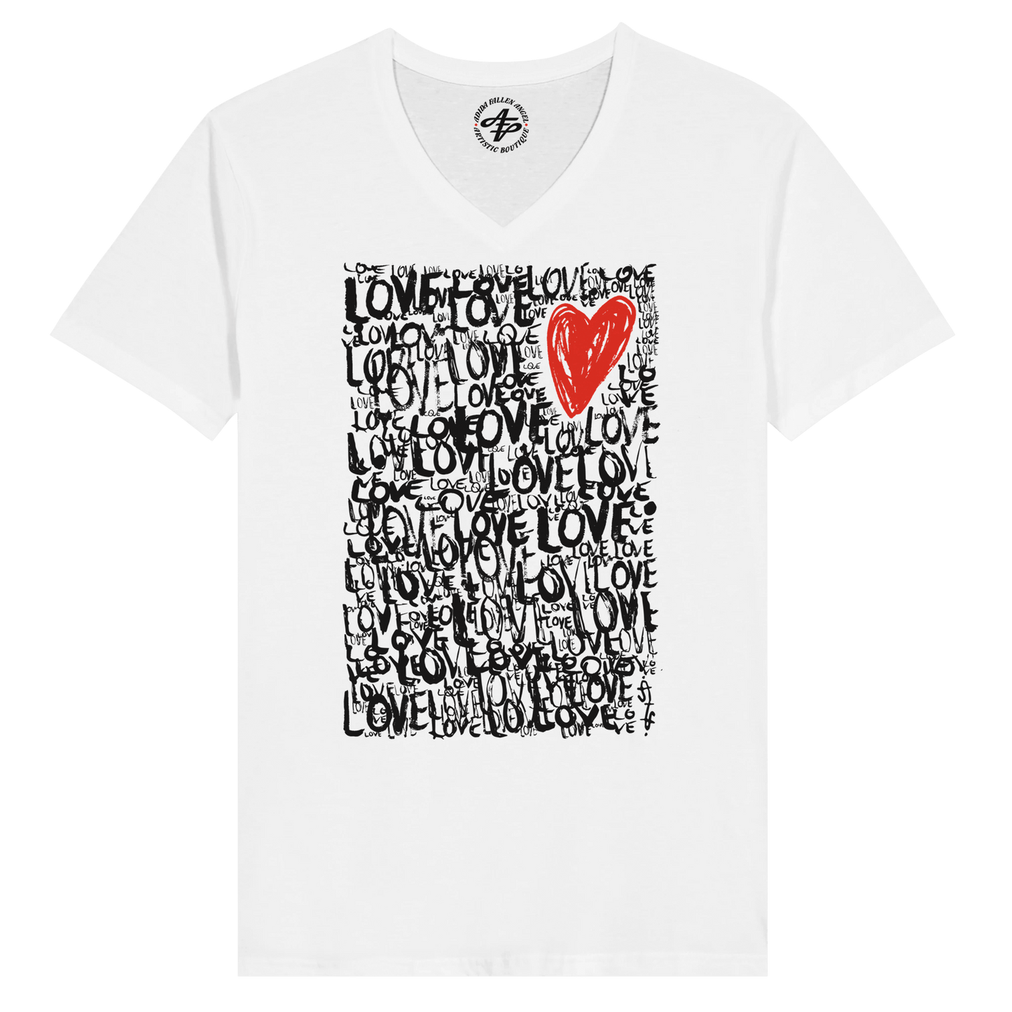 The Love - Premium Unisex V-Neck T-shirt apparel White / S