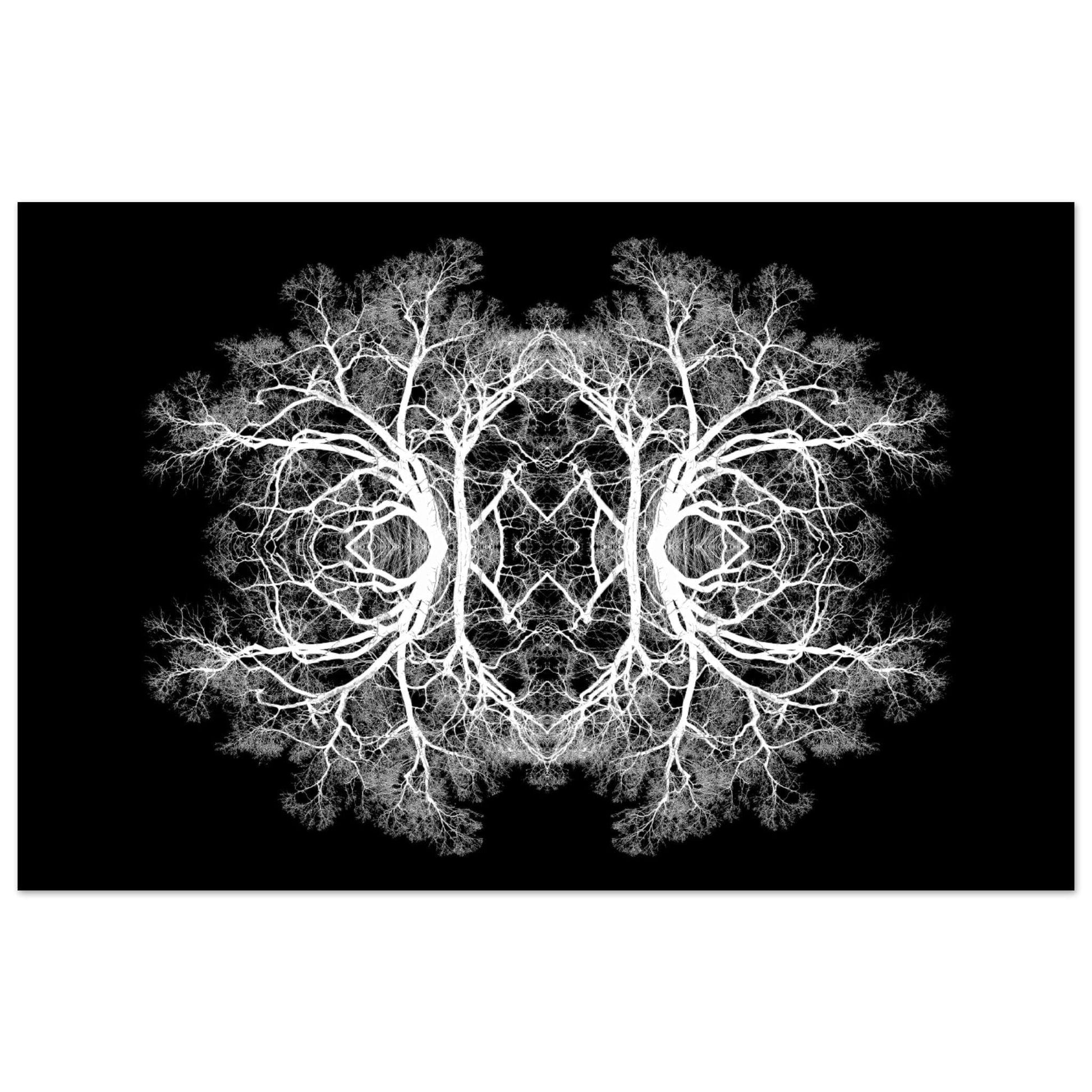 The Tree Of Life - Abstract Art Print (Black Edition) Print Material 28x43  cm / XL (11x17″) / Premium Matte Paper Poster