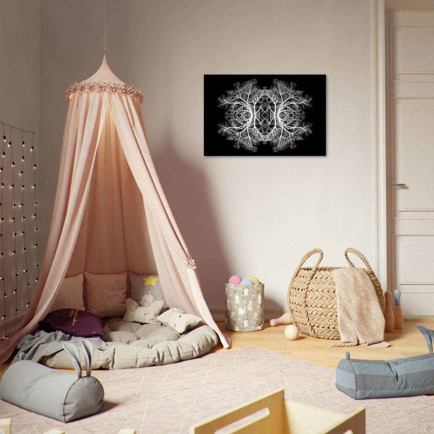 The Tree Of Life - Abstract Art Print (Black Edition) Print Material