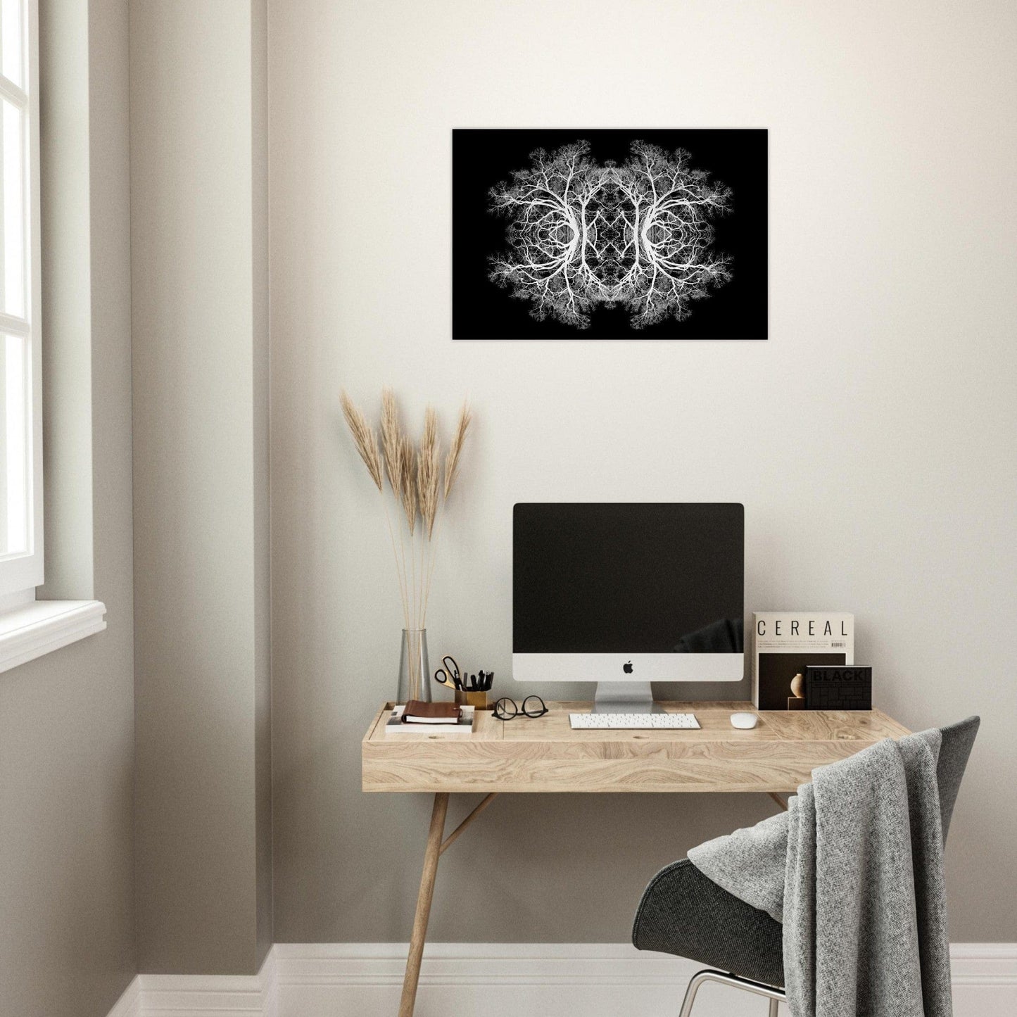 The Tree Of Life - Abstract Art Print (Black Edition) Print Material