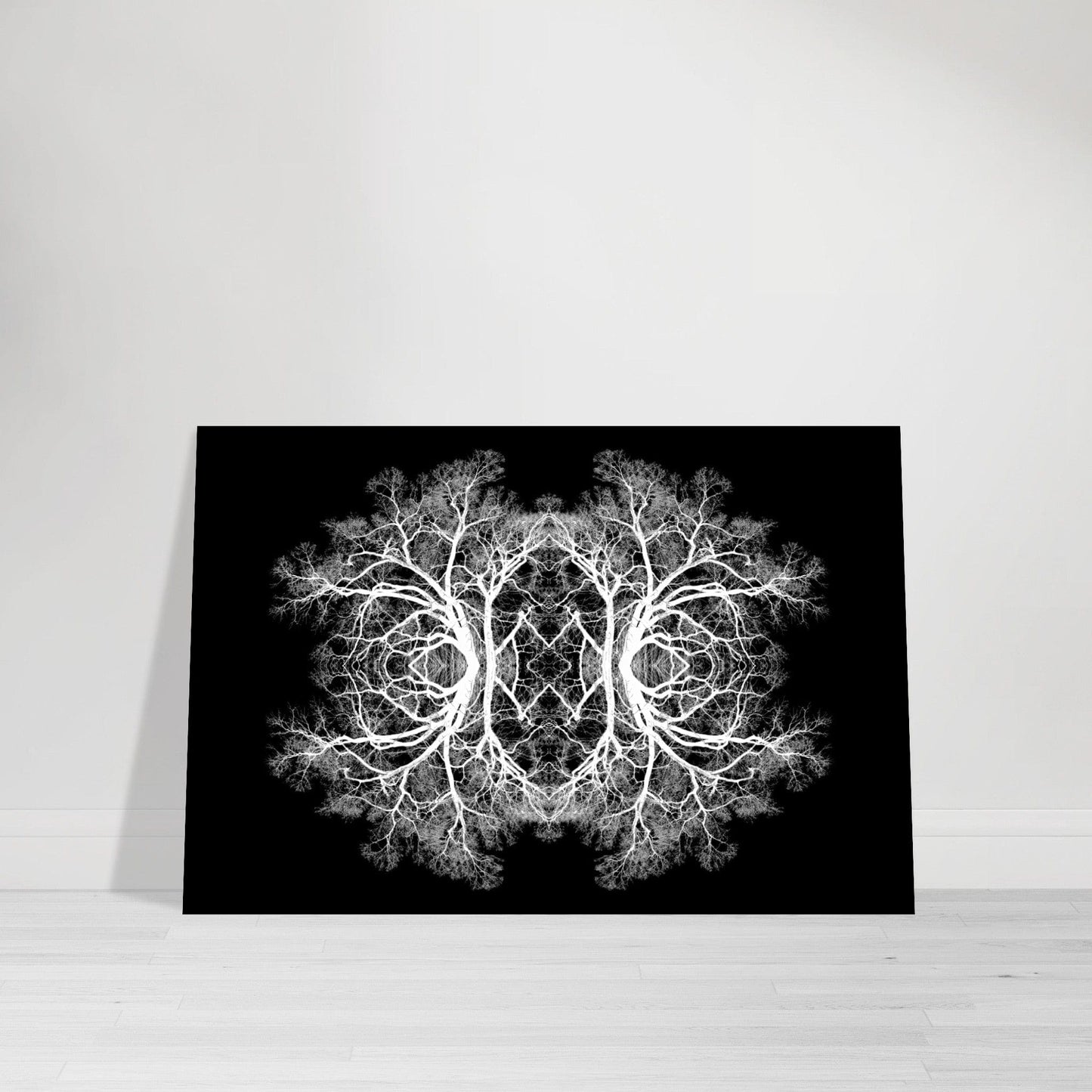 The Tree Of Life - Abstract Art Print (Black Edition) Print Material