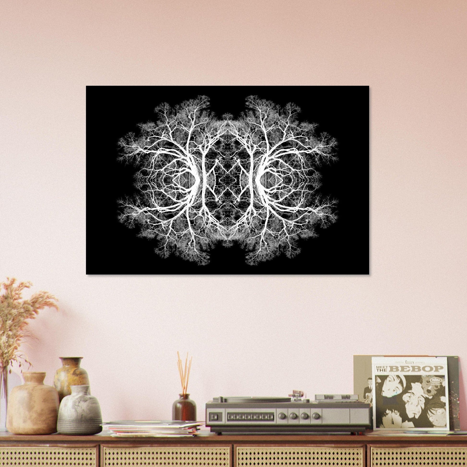 The Tree Of Life - Abstract Art Print (Black Edition) Print Material