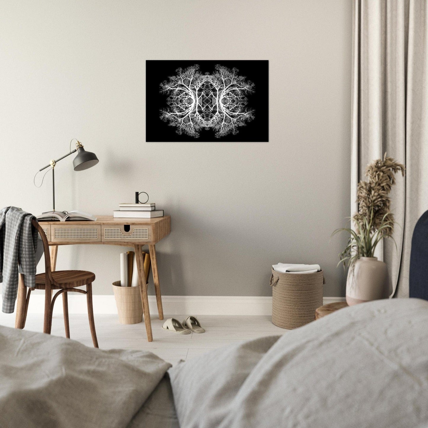 The Tree Of Life - Abstract Art Print (Black Edition) Print Material