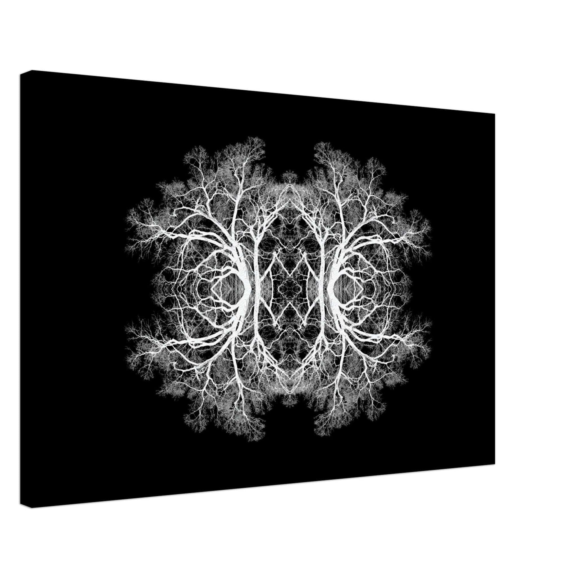 The Tree Of Life - Abstract Art Print (Black Edition) Print Material