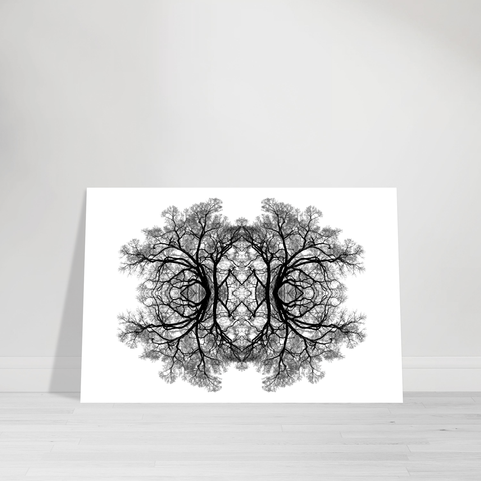 The Tree Of Life - Abstract Art Print (White Edition) Print Material