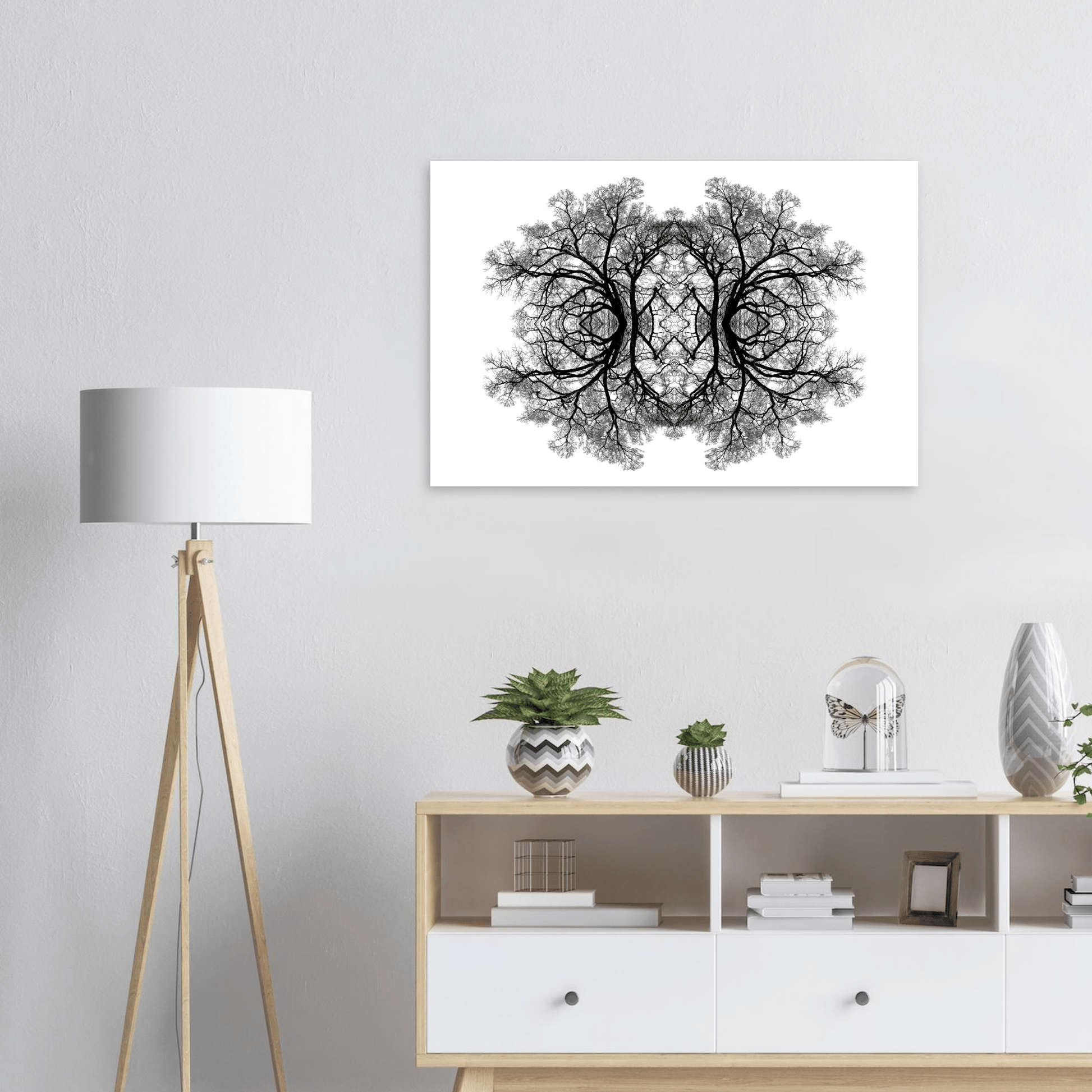 The Tree Of Life - Abstract Art Print (White Edition) Print Material
